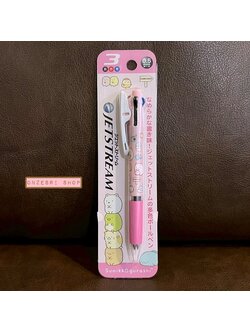 ปากกา San-X Jetstream 0.5 ลาย Sumikko Gurashi สีชมพู หมึกมี 3 สี แดง ดำ น้ำเงิน ตรงที่เสียบเป็นแบบคลิป ติดแน่น