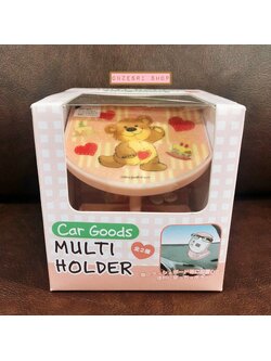 Suzy's Zoo Multi Holder สีชมพู ที่ใส่ของน่ารัก ๆ มีตะขอเกี่ยวมาให้พร้อมสติ๊กเกอร์กาวไว้แปะ ใช้ใส่ของตกแต่งบนโต๊ะ หรือประดับในรถได้ ขนาด 10 x 10.5 x 11.2 ซม. ตรงลายเหลืองขึ้นเล็กน้อย ของใหม่