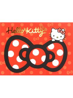 สมุดเล่มเล็ก Hello Kitty ลายโบว์สีแดง (A6) ขนาด 10 x 14.8 ซม. มี 4 ลาย รวม 100 แผ่น