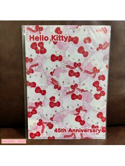 แฟ้ม A4 Hello Kitty 45th Anniversary (Limited) ลายพร้อย ได้จากอีเว้นต์พิเศษ ไม่มีวางขายทั่วไป