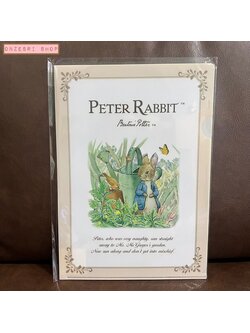 แฟ้มใส่เอกสาร A4 แบบ 1 ช่อง Peter Rabbit แบบสีขาวขอบน้ำตาล