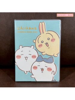 สมุด 2026 Schedule Book เล่มบาง A6 ลาย Chiikawa 3 ตัว สีฟ้า ขนาด 10.5 x 15.2 ซม. (64 หน้า) มีให้จดตั้งแต่เดือน 10/2025 - 12/2026 เป็นปฎิทินแบบ monthly