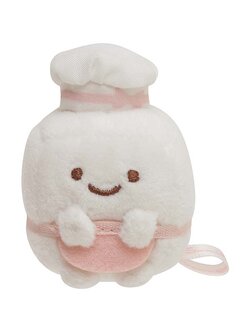 ตุ๊กตา Sumikko Gurashi Neko's Siblings and Sweet Shop ไซส์ SS แบบผู้จัดการร้าน White Sugar ขนาด 5.5 x 4 x 4 ซม.