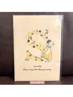 แฟ้ม A4 Snow White สีเหลือง แยกใส่เอกสารได้ 3 ช่อง