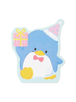 การ์ดเปล่า Sanrio & Seal Card แบบ Tuxedo San สามารถเขียนด้านในได้ มีสติกเกอร์น่ารักให้แปะได้ 1 แผ่น มาพร้อมซองลายน่ารักเข้ากัน ขนาดประมาณ 12 x 16 ซม.