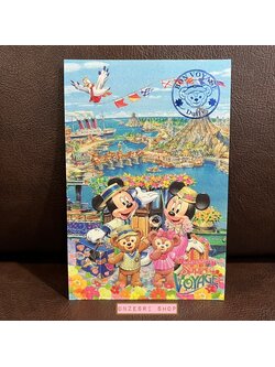 โปสการ์ด Tokyo DisneySea Exclusive ลาย Mickey & Duffy's Spring Voyage ตรงลายเป็นแบบปั๊มนูน มีกากเพชร น่ารักมาก มีขายเฉพาะที่ Tokyo DisneySea เท่านั้น