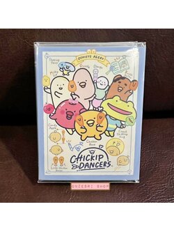 กระดาษโน้ต Memo แบบเล่ม ลาย Chickip Dancers จาก San-X Japan สีฟ้า ขนาด 9 x 7 x 1.8 ซม. กระดาษมี 6 ลาย รวม 120 แผ่น