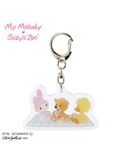 พวงกุญแจ My Melody 45th Anniversary x Suzy's Zoo (Limited) เป็นอะคริลิค ขนาด 6 x 0.3 x 3.5 ซม.