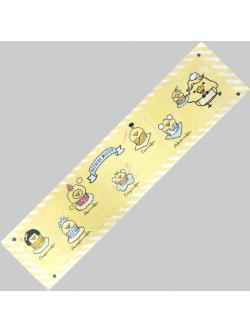 ผ้าขนหนูแบบยาว ลาย Kiiroitori Muffin Cafe สีเหลือง ขนาด 25 x 100 ซม.