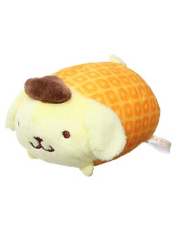 ตุ๊กตา Sanrio Characters Japanese Pattern แบบ Pompompurin ตรงตัวทำเป็นลายแบบญี่ปุ่น น่ารักมาก ขนาด 6 x 5.5 x 8 ซม.