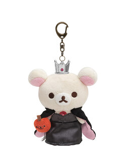 พวงกุญแจตุ๊กตา Rilakkuma's Fairy Tales แบบ Korilakkuma ชุดราชินี ขนาด 11 x 9.5 x 7 ซม.