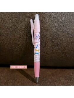 ดินสอกด Pilot Opt. ลาย Donald & Daisy สีชมพู สะดวกตรงการเขย่าไส้ได้แทนการกด ตรงคลิปที่หนีบเป็นแบบกด หนีบได้แน่น ไม่หลุดง่าย