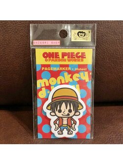 Page Marker ลาย One Piece x Panson Works (Luffy) เหมือน Post it แปะคั่นหนังสือ ขนาด 5 ซม. มี 20 แผ่น