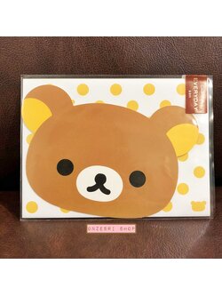 Rilakkuma Card From Japan เป็นการ์ดเปล่า ตรงซองเป็นลายสวย ลายจุดสีเหลือง ขนาด 10 x 15 ซม.