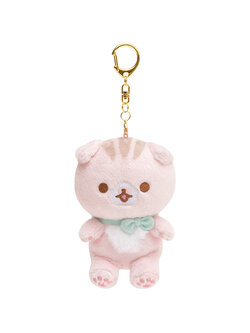 พวงกุุญแจ Corocoro Coronya & Shiba Inu Komame-Chan แบบคุณแมวสีชมพู Plum Chan ขนาด 10.5 x 8 x 5.5 ซม.
