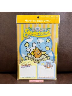 Set แฟ้มเล็กและกระดาษโน้ต Gudetama (USJ) กระดาษมี 2 ลาย แฟ้มขนาดประมาณครึ่ง A4 มีขายเฉพาะที่ Universal Studios Japan เท่านั้น