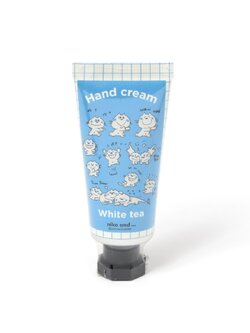 ครีมบำรุงมือ Ado Mizumori meets niko and ... Hand Cream สีฟ้า กลิ่น White Tea ขนาด 9.7 x 4.4 ซม. 30g