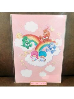 แฟ้ม A4 Little Twin Stars x Care Bears (Limited) สีชมพู