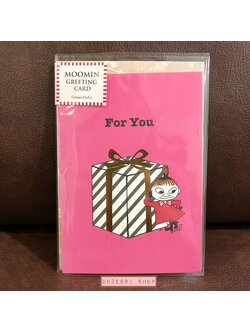 Moomin Pop Up Birthday Card From Japan การ์ด For You ลาย Little My สีชมพู ขนาด 14 x 10 ซม.