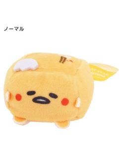 ตุ๊กตา Hannari x Sanrio Characters (Limited) ทรงสี่เหลี่ยมขนาดเล็ก ลาย Gudetama สีเหลือง ขนาด 4.5 x 4.5 x 5 ซม.