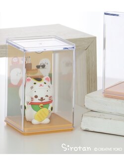 โมเดล Sirotan Season Figure in Box แบบแมวนำโชค Maneki Neko ทำจาก PVC ขนาดสูง 5.3 ซม. กล่อง 6.6 x 6.6 x 10.2 ซม.