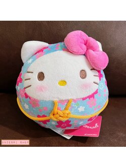 ตุ๊กตา Sanrio Daruma แบบ Hello Kitty สีฟ้า ขนาด 14 x 14.5 x 11.5 ซม. (คิตตี้ดารุมะ)