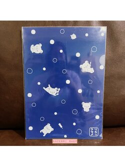 แฟ้ม A4 ลาย Rilakkuma Lawson (Limited) สีน้ำเงิน เป็นลายสไตล์ญี่ปุ่น ไม่มีวางขายทั่วไป
