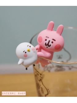 ตัวเกาะแก้ว PUTITTO Kanahei (Piske & Usagi) แบบยืนข้างแก้ว น่ารักมากค่ะ เป็นแบบคู่