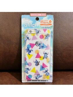 Case iPhone 6/6s From Japan ลาย Stitch (Disney) ลายพร้อยสีสดใส เป็นเคสแข็ง ใส