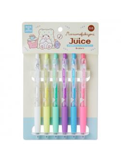 Set ปากกาเจล Pilot Juice ลาย Marumofubiyori หมีผ้าห่มจาก Sanrio สีโทน Pastel Milky 6 สี หัว 0.5