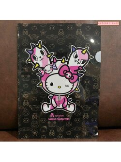 แฟ้ม A4 ลาย Sanrio x Tokidoki สีดำ