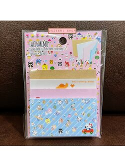 Tack Memo ลาย Sanrio Pixel เป็นกระดาษโน้ตฉีก มีทั้งแบบเนื้อกระดาษ เนื้อแผ่นใส มี 4 ลายในเซ็ต ขนาด 8.5 x 11.5 x 0.8 ซม. ลายละ 20 แผ่น รวม 80 แผ่น