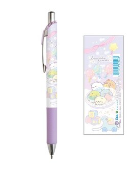 ดินสอกด Pentel Energel (Energize) ลาย Sumikko Gurashi - Sumikko Baby แท่งสีม่วง