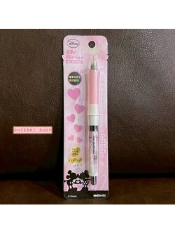 ดินสอกดเขย่าไส้ Dr.Grip ลาย Mickey & Minnie Pink Heart สีชมพู หัว 0.5