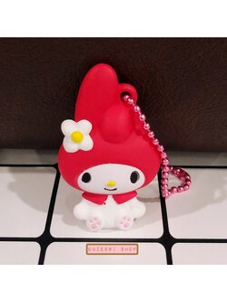 พวงกุญแจ Sanrio Characters Petanko Mascot Team Pink แบบ My Melody ขนาด 5 x 3 ซม. ตรงส่วนที่เป็นสีขาวมีรอย มีลงสีไม่เท่ากัน เป็นตั้งแต่ตอนผลิต