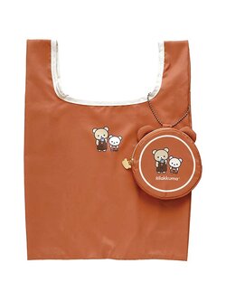 กระเป๋า BASIC RILAKKUMA HOME CAFE Shopping Bag ขนาด 36 x 26 x 10 ซม. / พับแล้วเหลือ 11 x 11 x 2.5 ซม.