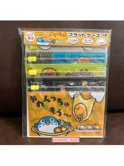 เซ็ตซองซิปพลาสติกเล็ก Gudetama จากเมือง Yamaguchi (Limited) ขนาด 8 x 11.5 ซม. มี 4 ใบในเซ็ต