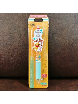 ปากกาลบได้ Pilot Frixion Ball 3 Slim หมึกมี 3 สี น้ำเงิน แดง ดำ หัว 0.38 ลาย Winnie the Pooh มีขายเฉพาะที่ Disney Store Japan เท่านั้น