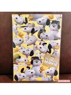 แฟ้ม A4 Snoopy The Peanuts Movie ลายพร้อย ๆ สีเหลือง