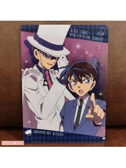 แฟ้มเล็กขนาด A5 ขนาด 14.5 x 20.5 ซม. Detective Conan Mini Clear File 4 ลาย Kid the Phantom Thief & Shinichi Kudo มาพร้อมซองกระดาษใส่ลายเฉพาะ ไม่มีวางจำหน่ายทั่วไปนะคะ ต้องกดตู้ที่ญี่ปุ่นมาค่ะ