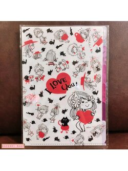 แฟ้ม A4 Ado Mizumori ลาย Cat แยกใส่เอกสารได้ 5 ช่อง