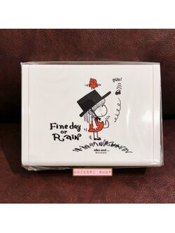 กล่องใส่ของเล็กน้อย/เครื่องประดับ มีกระจก ลาย Ado Mizumori meets niko and ... สีขาว ขนาด 15.5 x 11.8 x 4 ซม.