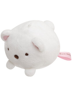 ตุ๊กตาเล็ก San-X แบบ Sumikko Gurashi (Shiro Kuma) ด้านบนมีที่ห้อย เอาโซ่หรือพวงกุญแจมาคล้องได้ ตรงตัวมีเม็ดถ่วงด้านใน ขนาด 5 x 6 x 6 ซม.