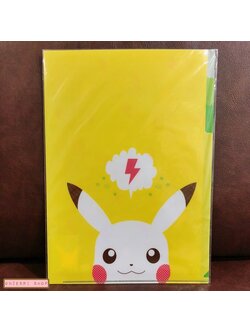 แฟ้ม A4 Pokemon Pikachu สีเหลือง แยกใส่เอกสารได้ 3 ช่อง