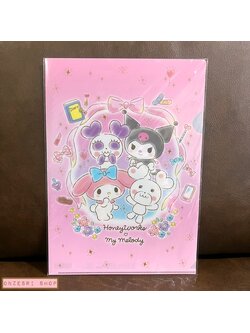 แฟ้มใส่เอกสาร A4 แบบ 1 ช่อง Honey Works x My Melody (Limited) สีชมพู