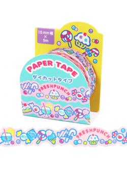เทปตกแต่งจากญี่ปุ่น Sanrio Paper Tape ลาย Freshpunch ขนาด 1.5 ซม. x 5 ม.