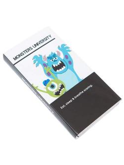 Slim Book Marker จาก Disney Japan แบบ Monster University ใช้คั่นหน้าหรือแปะเขียนข้อความได้ มีกาวด้านหลัง ขนาดเล่มเมื่อกางออก 21.5 x 9.3 ซม. มี 12 ลายด้านใน รวม 180 แผ่น