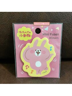Kanahei Di-Cut Mini Sticky ลาย Usagi กระดาษโน้ตมินิแบบมีกาว มี 20 แผ่น เขียนด้านในได้ ขนาด 8.5 x 6.5 ซม.