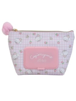 กระเป๋า seepo Pouch แบบ Cogimyun ลาย Strawberry สีชมพู เป็นกระเป๋าใส่ของ เครื่องสำอาง มีช่องใส่ทิชชู่เปียกหรือกระดาษทิชชู่ สามารถเปิดดึงออกจากด้านหน้าได้เลย สะดวกมาก ขนาด 19 x 6 x 12.5 ซม.