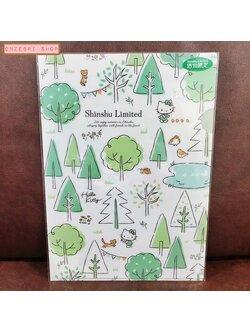 แฟ้ม A4 ลาย Limited จากญี่ปุ่น ลาย Hello Kitty Shinshu (ลายต้นไม้)